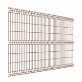 3Д забор Medium 630×2500 мм, пруток 4 мм, терракотовый RAL 8004