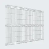 3Д забор Medium 630×2500 мм, пруток 4 мм, серо-белый RAL 7047